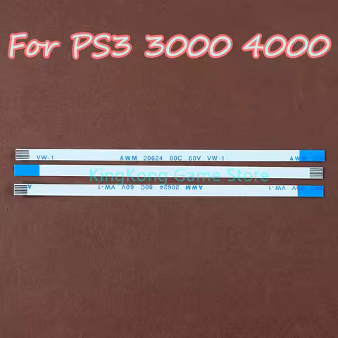 2PCS For PS3 3000 4000 Super Slim 6pin Power Switch Cable For PS3 3K 4K Reset On Off Ribbon Line Game Console Accessories