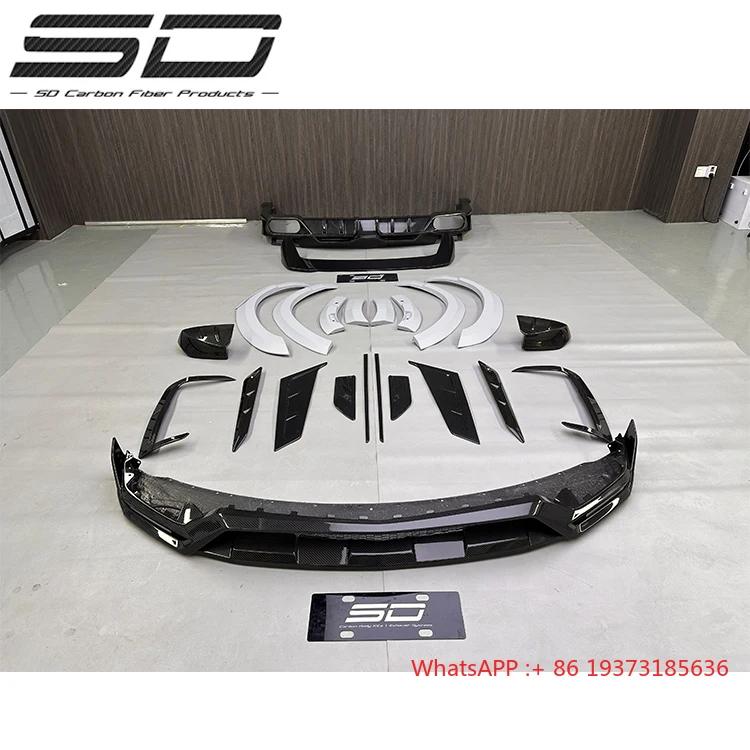 For Cadillac Escalade Carbon Fiber Body Kit Escalade Upgrades MSY-style Carbon Fiber Front Lip Diffuser Spoiler Widebody Kit