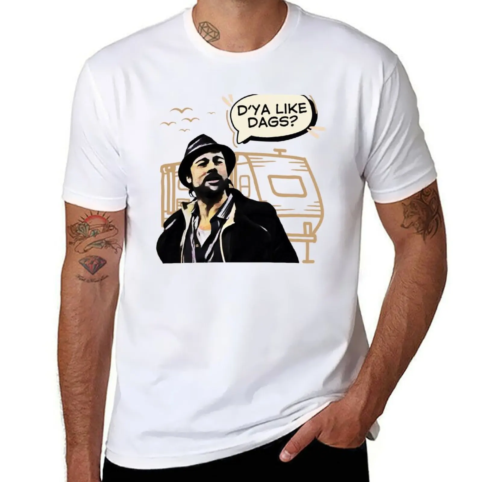 

D’ya Like Dags T-Shirt cotton t shirt pack t shirts for man graphic funny T-Shirt