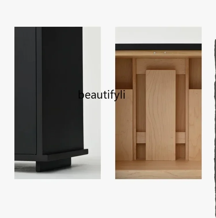 

SS ss7486 Wooden ancestral shrine, new Chinese sliding door cabinet casket