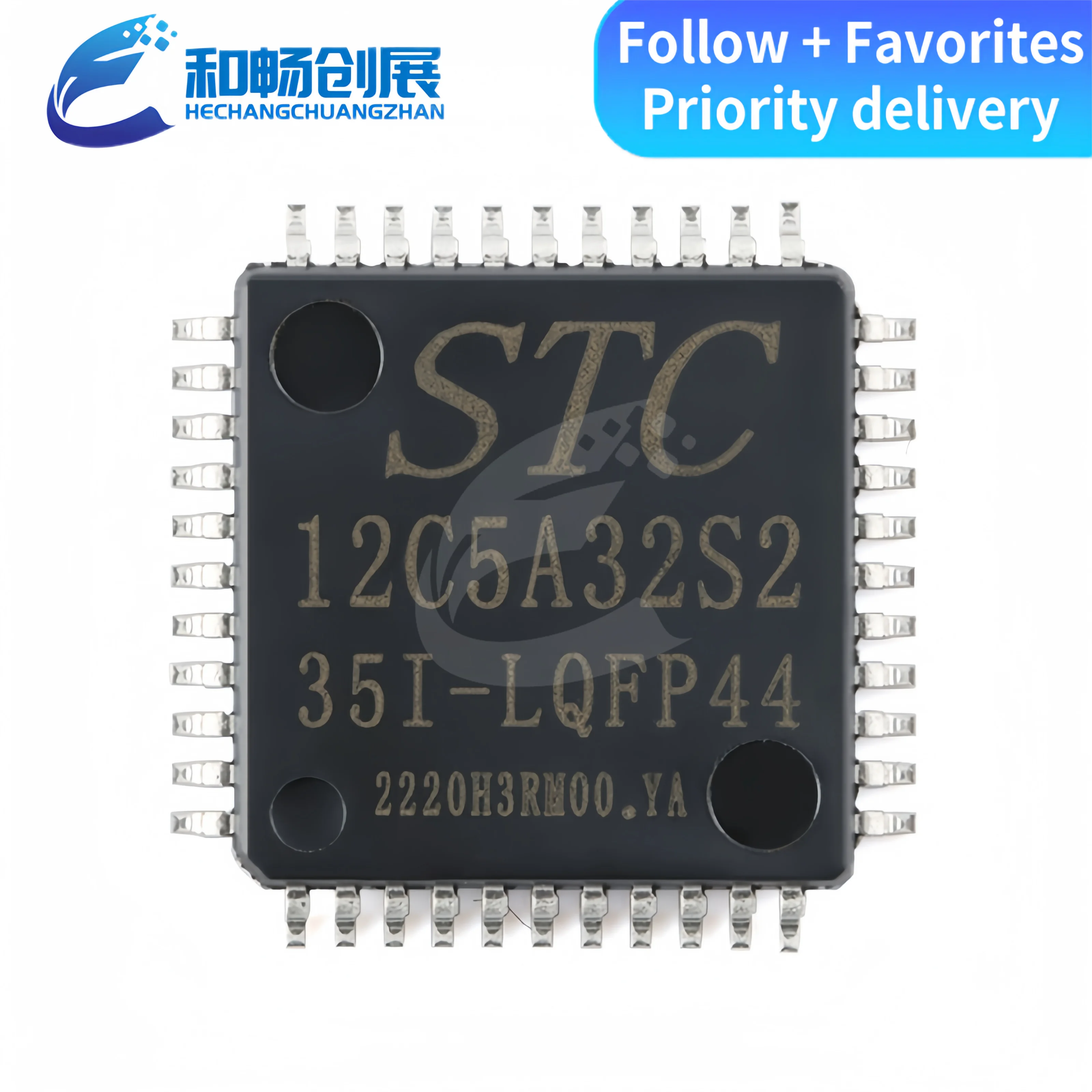 STC12C5A32S2-35I-LQFP44 STC Hongjing 51, microcontrolador, parche original 12C5A32S2