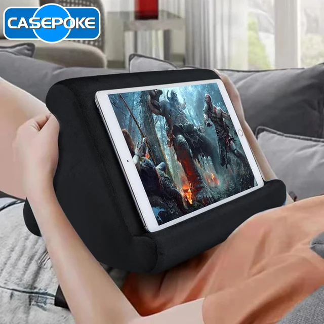 CASEPOKE Uchwyt na tablet z poduszką z gąbki Do iPada Samsung Huawei Uchwyt na tablet Poduszka podtrzymująca telefon komórkowy Stojak do czytania pod wieloma kątami