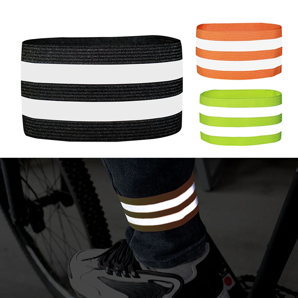 Maximize Your Visibility with Reflective Leg Pants Clip Cycling Leg Strap Belt for Improved Safety Suitable for Night Riding