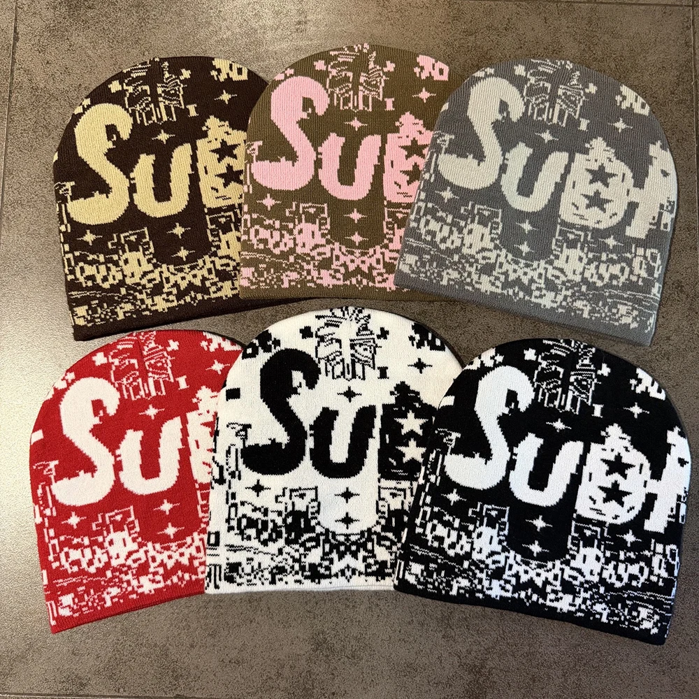 Halloween Fashion High Quality Retro Graphic Print Beanie Outdoor Daily Winter Skullcap Stretchable Casual Hat Women Men