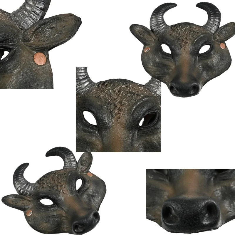 

Get Ready To Shine: Dare To Stand Out с нашей потрясающей пасхальной коровьей маской на Хэллоуин. Уникальная маска с коровьей головой. Аксессуар для костюма для