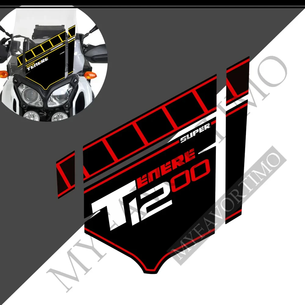 Fit YAMAHA SUPER TENERE XT1200Z XT 1200 Z 2010-2013 Voorruit Voorruit Windscherm Tank Pad Protector zelfklevende stickers