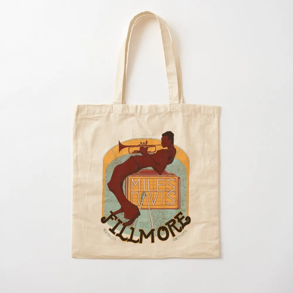 Miles Davis at the Fillmore Tote Bag handbag Women's bag eco bag folding