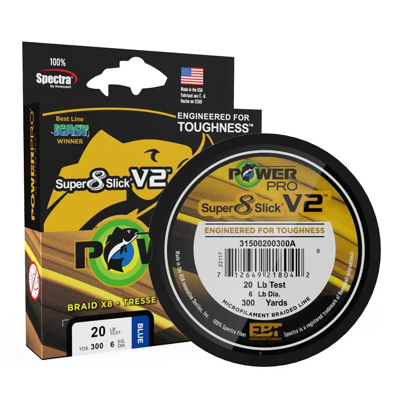 POWER PRO SSV2 Braided Spectra Fishing Line - Length: 300yds, size: 10-80lb USA Super PE Braided Line Fishing