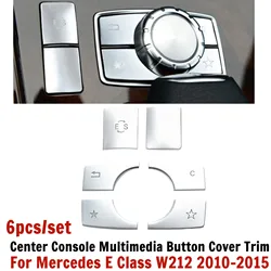 Car Buttons Sequins Trim Car Accessories Button Cover Trim Center Console For Mercedes E Class W212 Multimedia