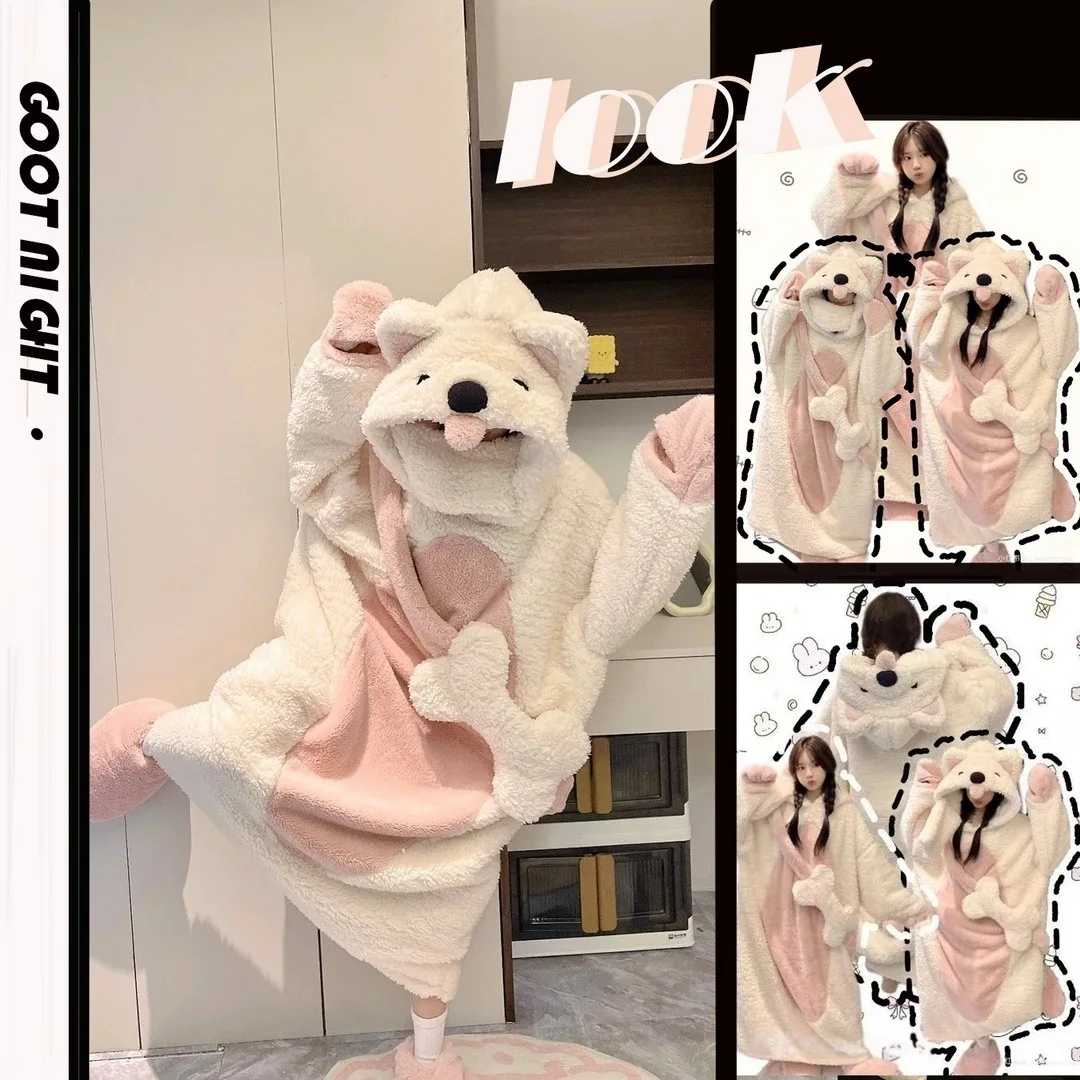 

New Pjs Set Women's Pajamas Women's Warm Winter Pajama Set Fashionable Home Clothes, Pajamas Coverall Cute and Soft Pajama Set