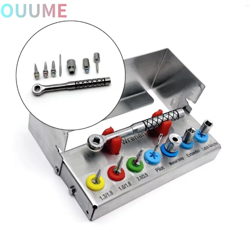 

Набор для удаления зубного имплантата, расширитель костей, набор SOS для удаления сломанного приспособления, гаечный ключ с храповым механизмом, набор для имплантации