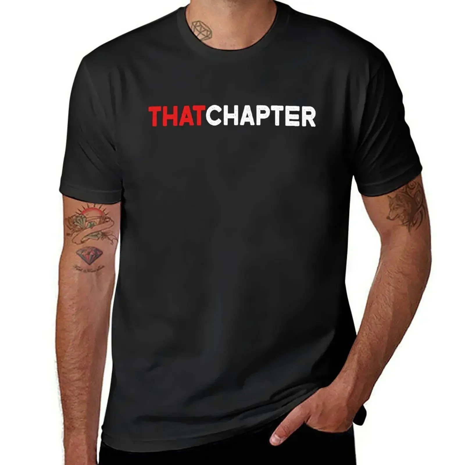 

That Chapter Merch Thatchapter Logo T-Shirt quick-drying funny shirt cotton blue lock mens t shirt graphic