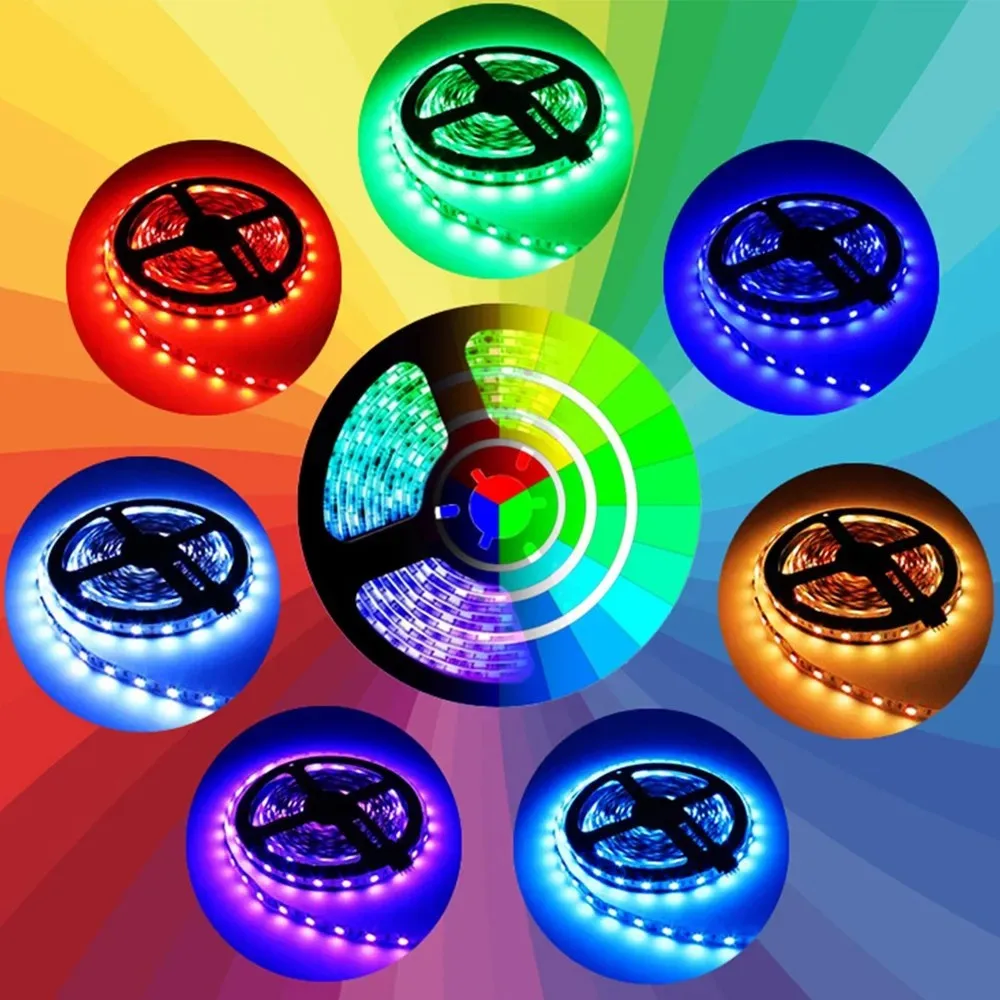 1/3/5/10/15/20m Light with RGB Festive Atmosphere Light Bar Remote Control USB Decorative Light Band Party LED Strip Lights