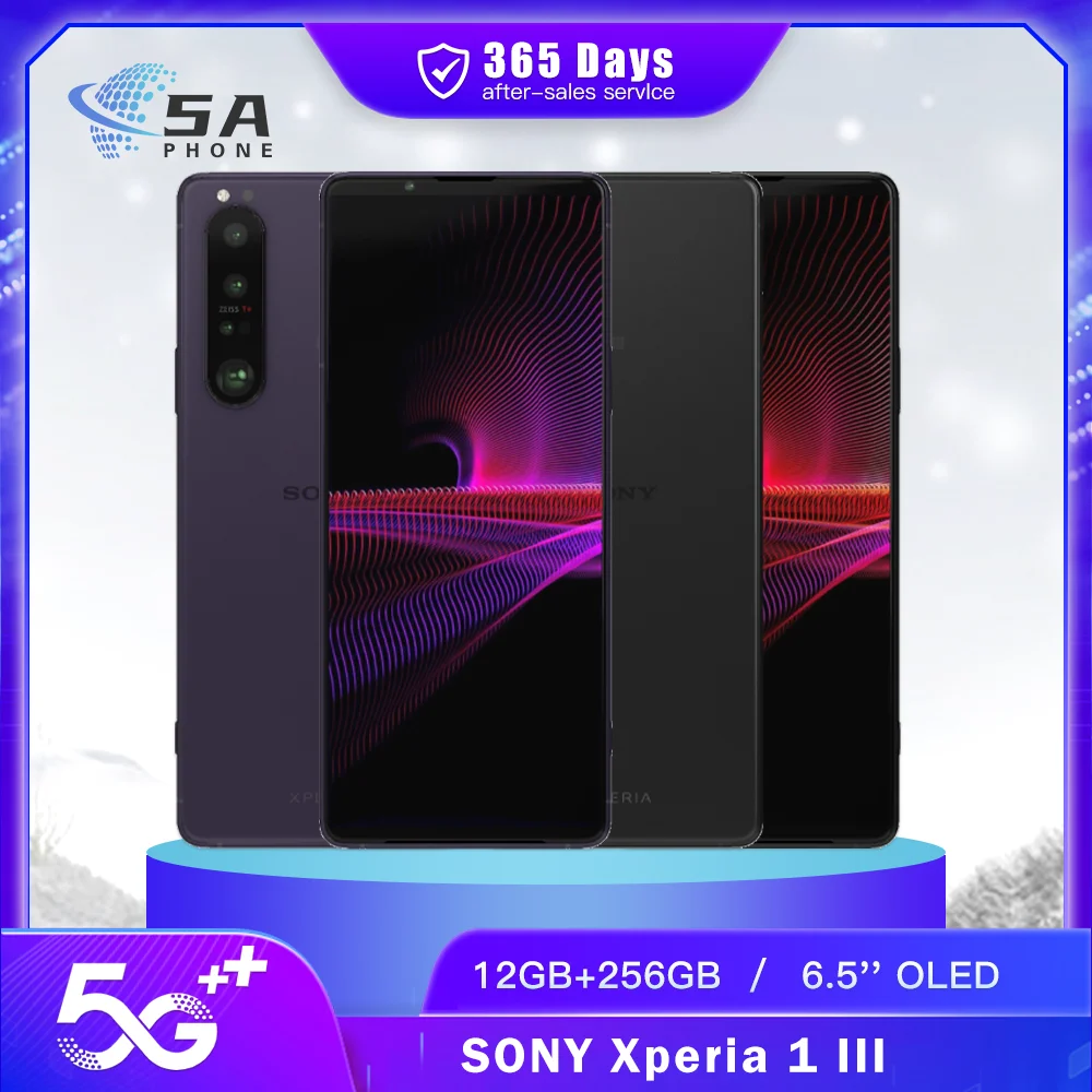 Original Sony Xperia 1 iii 1iii XQ-BC72 5G Mobile Phone Dual SIM NFC 12GB+256/512GB 6.5