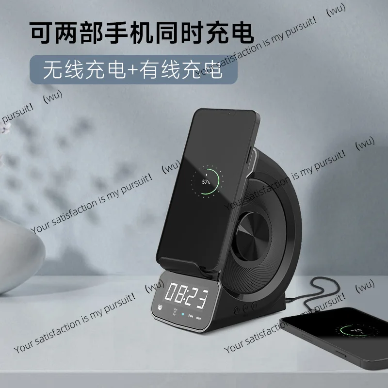 وضع خاص سمّاعات بلوتوث 3 في 1 ساعة شحن لاسلكية إبداعية منبه مكبر صوت بلوتوث #2