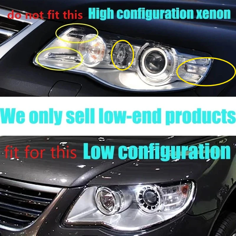Low Configuration Front Bumper Headlight Headlamp For VW Touareg 2007-2010 Head Light Head Lamp