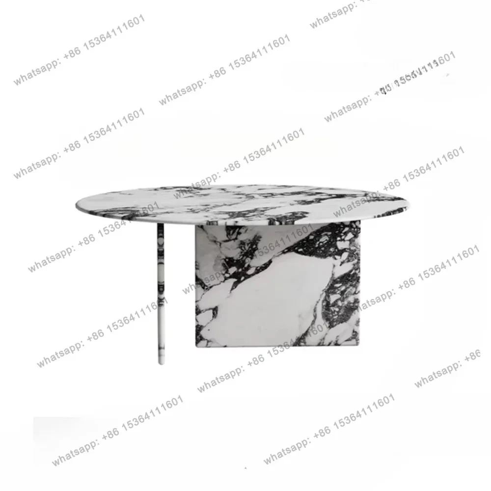 

Black Marble Coffee Table Living Room Home New Minimalist Small Apartment Cream Style Retro Modern