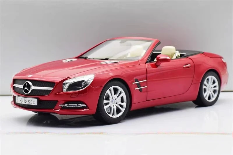 Flaw NOREV Diecast1/18Scale Mercedes-Benz Classe SL(R231) Nuova generazione in rosso con porte senza telaio Modello di auto in lega Giocattoli per ragazzi