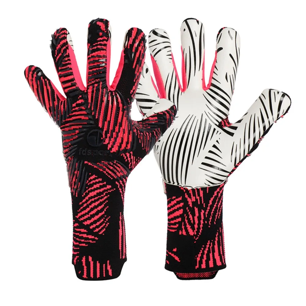 Anti Slip Goalkeeper Gloves Latex Protective Fingers Kids Football Goalie Gloves Soft Breathable Game Goalkeeper Gloves