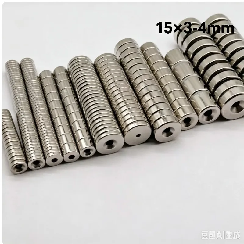 15X3MM Countersunk Neodymium Magnet 4mm Hole Round Disc Magnet15*3-4 mm