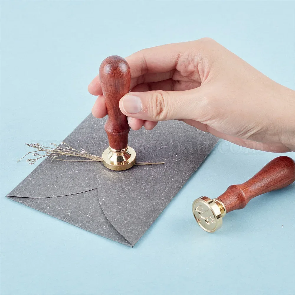 Wax Seal Stamp Set with Wax Pellets, Wax Melting Oven, Envelope, Pen, Candle and Wax Seal Stamp for Envelope Sealing and Decorat view 3