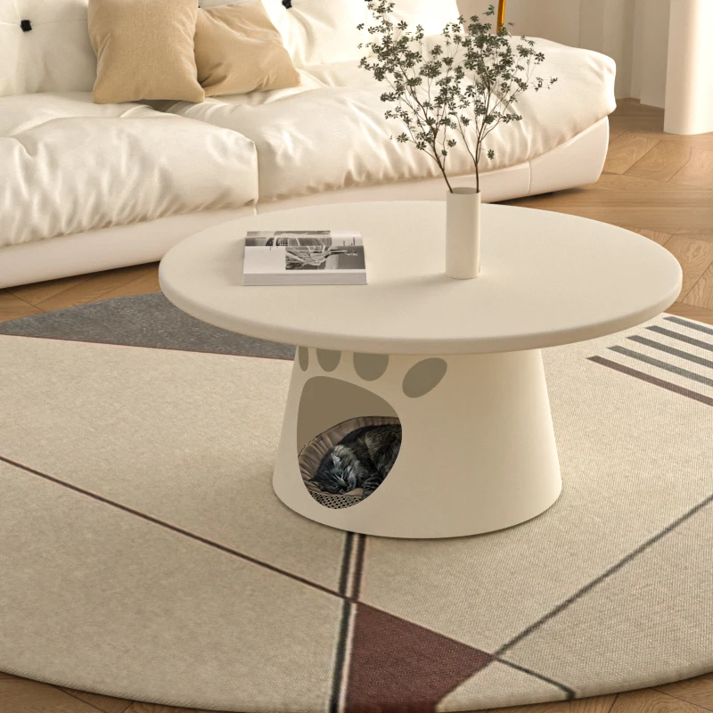 

Modern Elegant Coffee Tables Round Nordic Center Funky Console Table Living Room Mesas De Centro Para Sala Minimalist Furniture