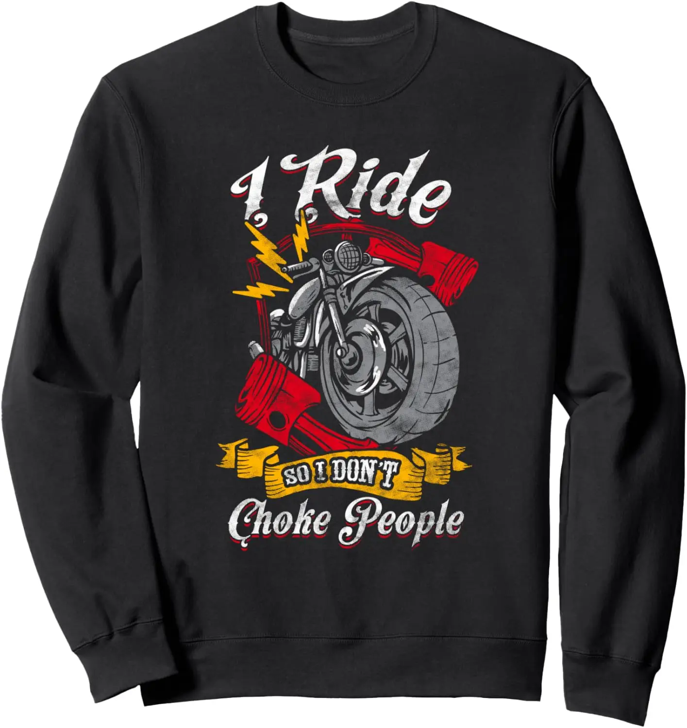 

Мотоциклетная байкерская толстовка I Ride So I Don't Choke People