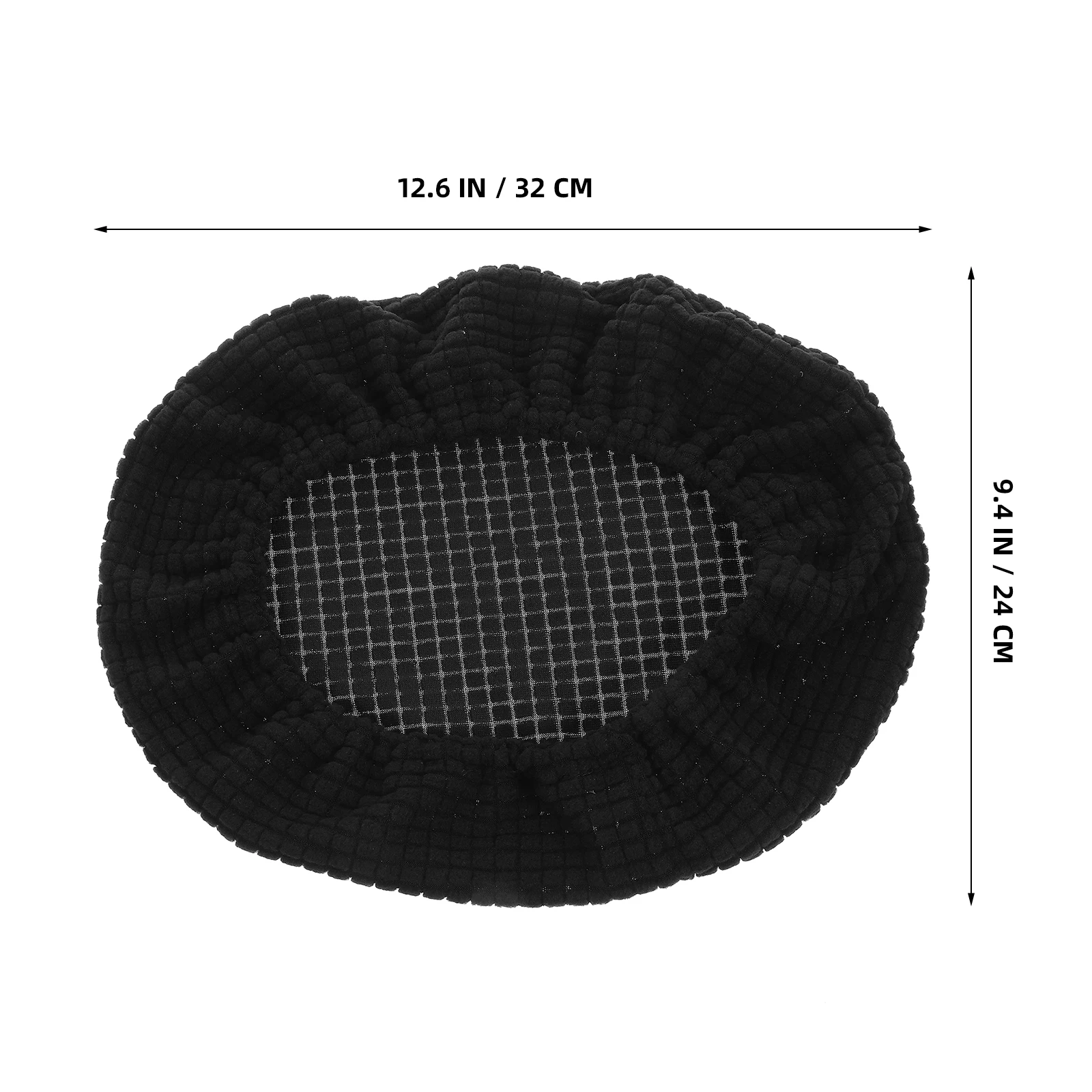 

Elastic Thick Home Office Computer Chair Headrest Cover Black Corn Beads Dustproof Stain Resistant Removable Pillow Protector