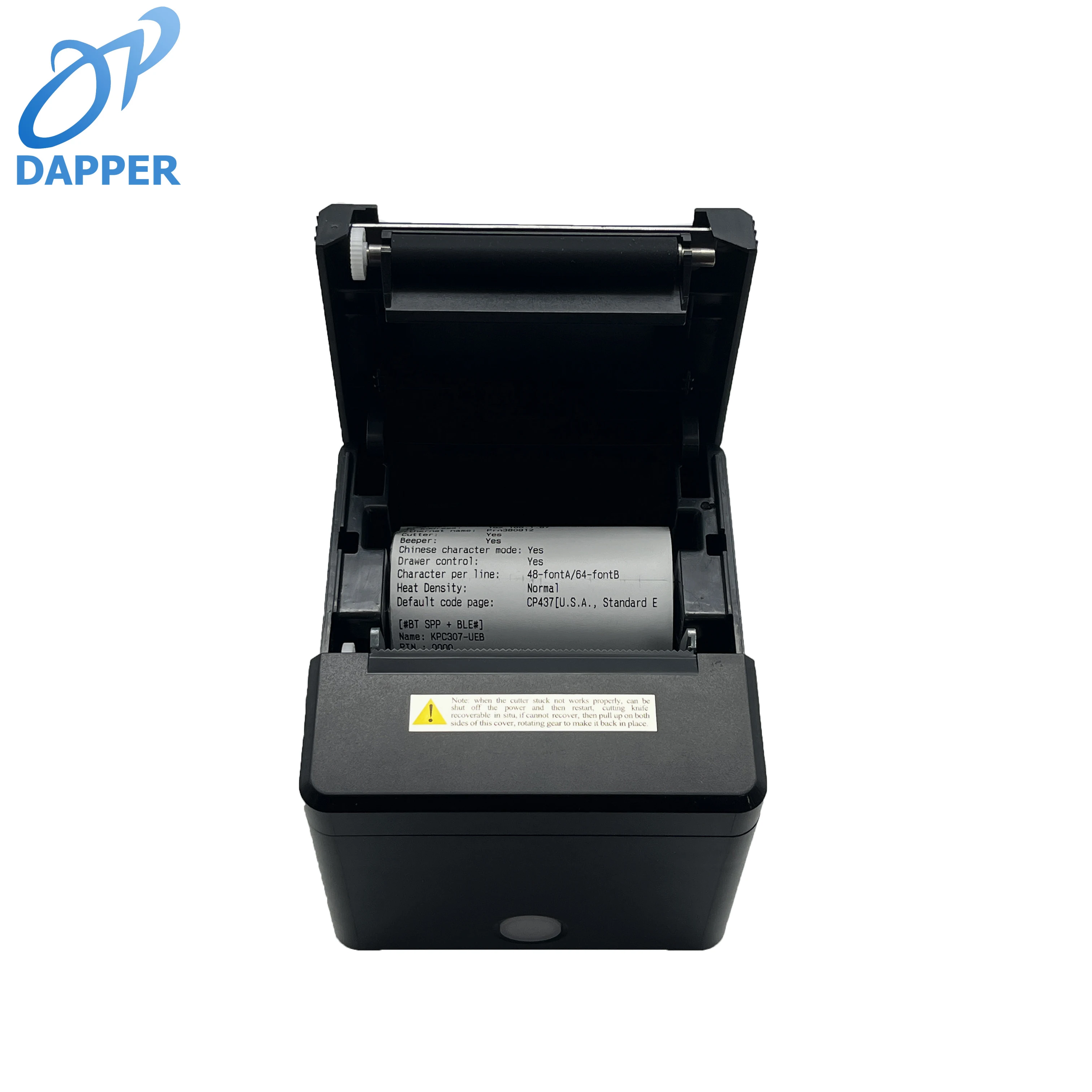 80mm Compact Cubic Thermal Receipt Printer with Auto Cutter Wireless Bluetooth 3Inch Desktop Bill Printing Machine for Retail