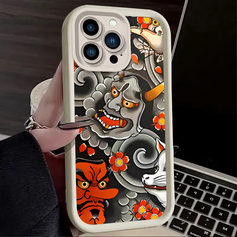 Etui na telefon Ukiyo-e Ghost Samurai Sea Wave do Google Pixel 9 8 7 8A 7A Pro XL 4G 5G Miękka silikonowa osłona tylna TPU