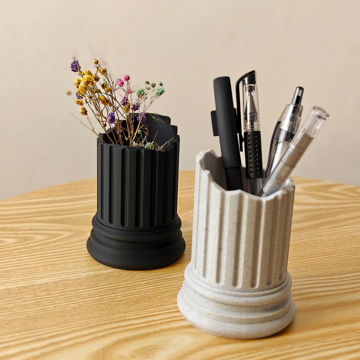 1pc Ancient Greek Style Roman Pillar Pen Holder, Creative Design, Home Pen Holder Storage, Preferred Holiday Gift