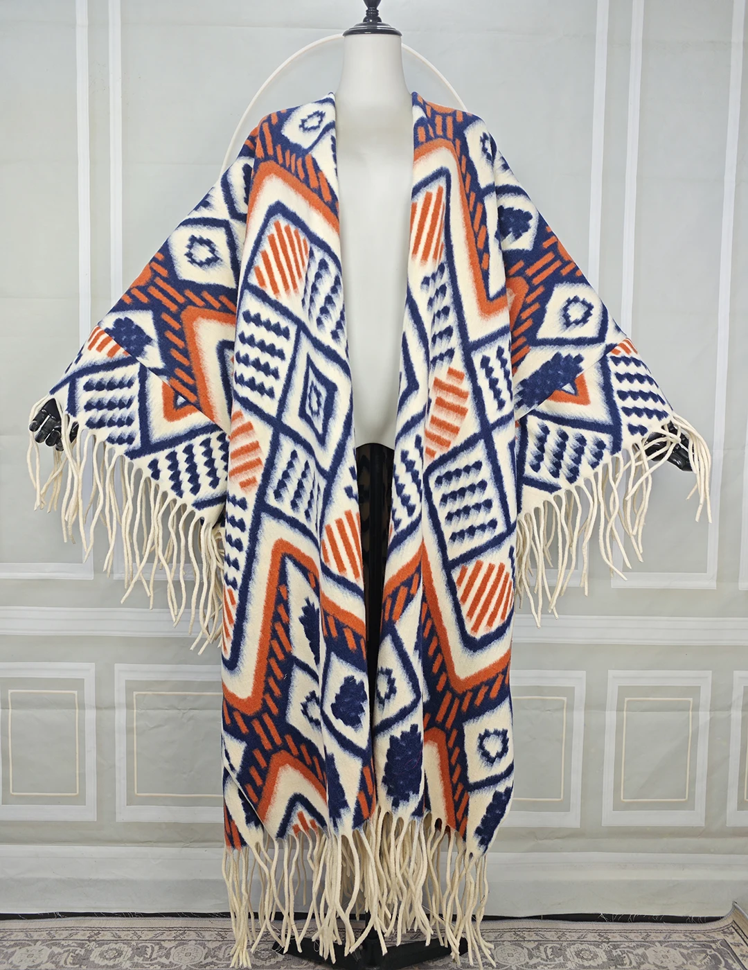 

Женский модный зимний плащ с открытой передней частью, кафтан Абая, африканские женские роскошные свободные кардиганы с принтом, теплые кимоно для вечеринки