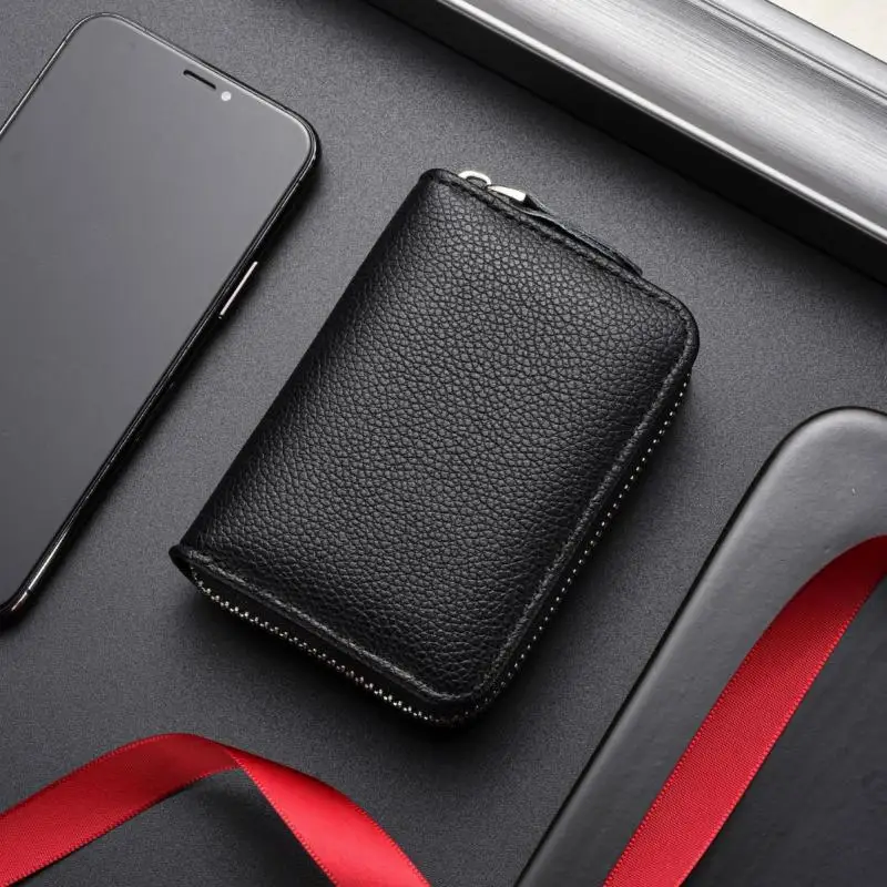 

Light luxury unisex practical anti-theft card holder anti demagnetization niche simple classic versatile multi slot card holder