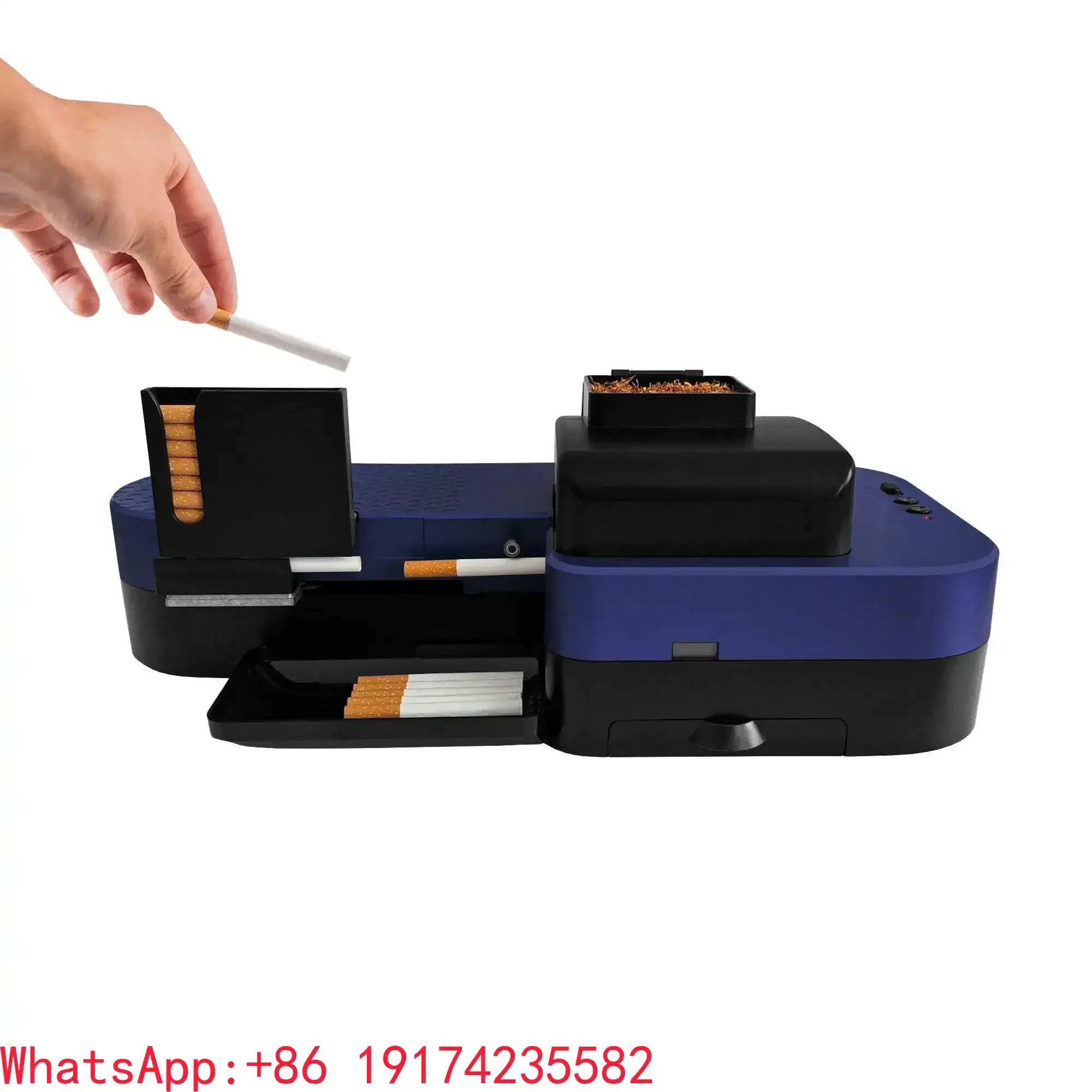 6.5/8 Tube Electric Cigarette Rolling Machine 10 Cigarettes Per Cycle Fully Automatic Tobacco Injector Maker Smoking Accessories