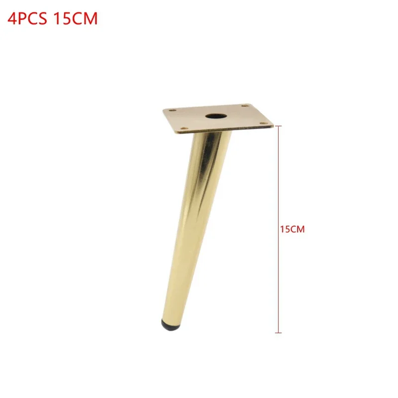 4PCS Furniture Table Legs 12/15/20/25/30CM Metal Tapered Sofa Cupboard Cabinet Chair Sloping Feet Use To Table Chair Furniture