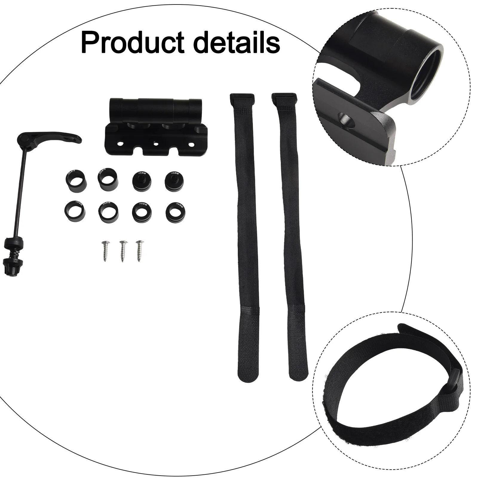 Staffa fissa in alluminio Lunghezza 110 mm Montaggio sul tetto Materiale in lega di alluminio Installazione semplice Design leggero regolabile in altezza