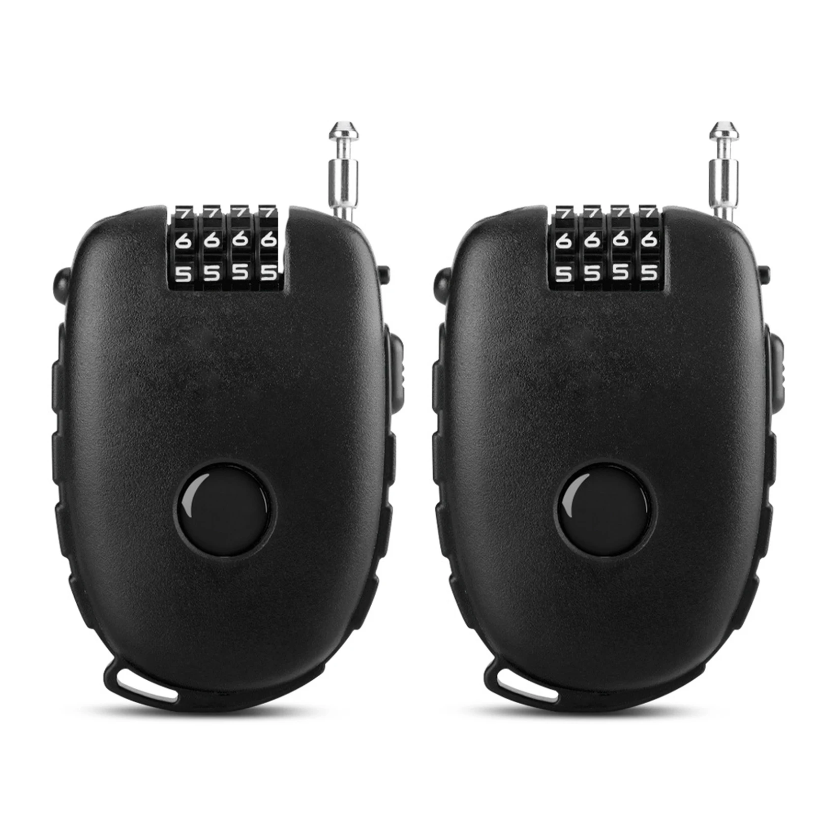 Motorcycle Helmet Lock Mini Cable Code Lock Portable Cycling Motorbike Helmet Password Lock for Travel Luggag 4 Digit Resettable