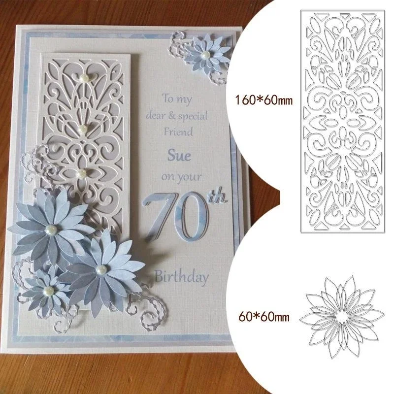 Greeting Card Cover Metal Cutting Dies DIY Scrapbooking Embossing Paper  Album