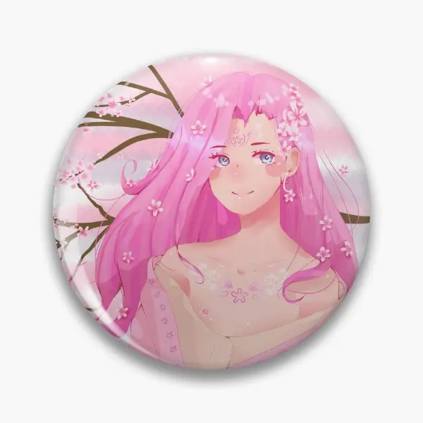 Cute Anime Girl Sakura Flowers Cherry Bl  Soft Button Pin Funny Jewelry Cute Collar Decor Lapel Pin Gift Fashion Creative Brooch