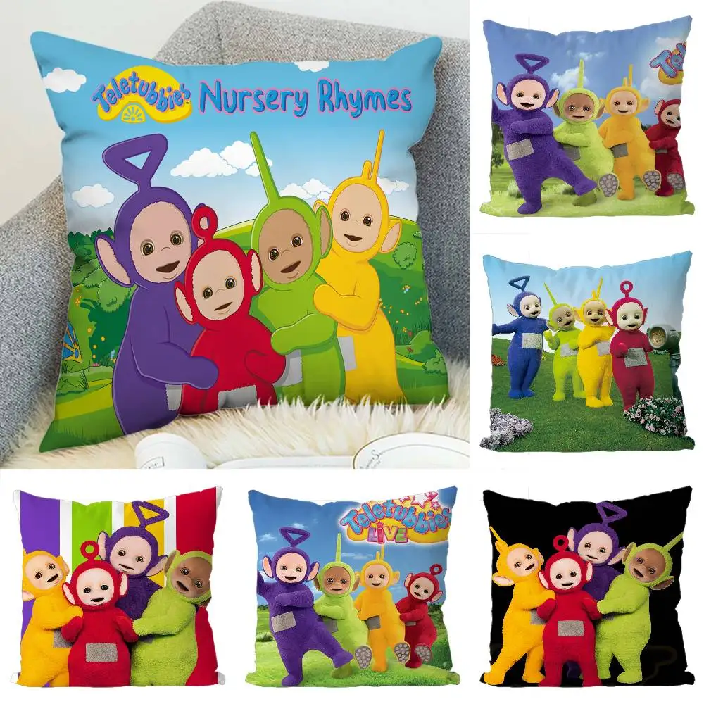 

T-Teletubbies Pillow Case Luxury Double-sided For Car Pillows 45x45 Cushions Cover Home And Decoration Sofa Pillowcase 50x50
