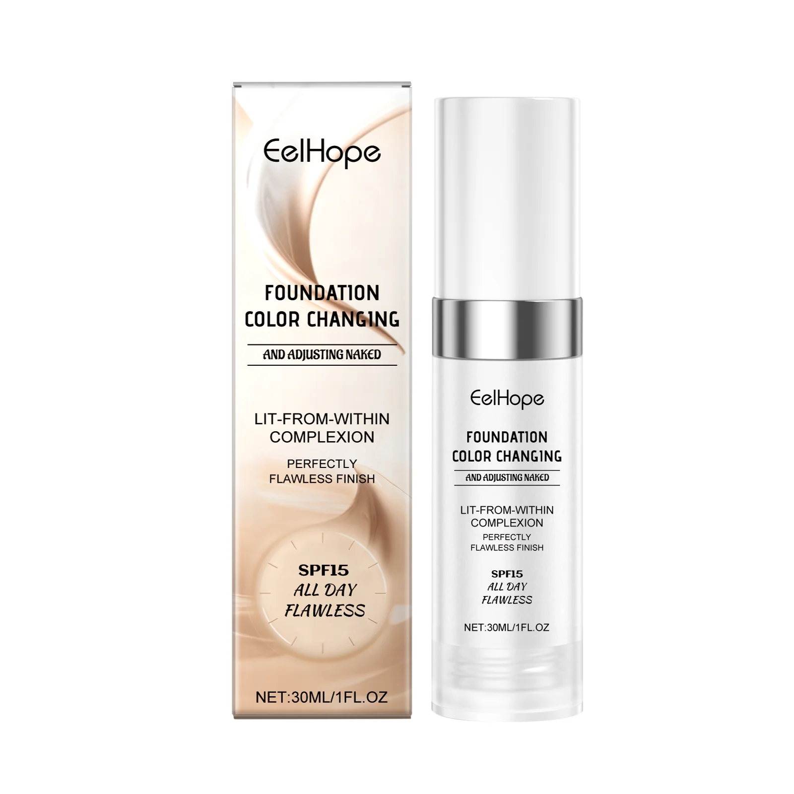

Eelhope Warm Change Concealer Foundation Естественно увлажняет лицо со светом и стойкой увлажняющей основой 1 шт.