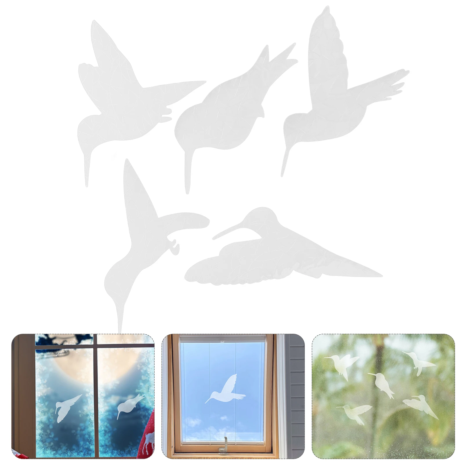 

15pcs Anti Collision Clings Bird Shape Static Decals Glass For Living Room Bedroom Sun Catcher Diy Decoration Removable Non