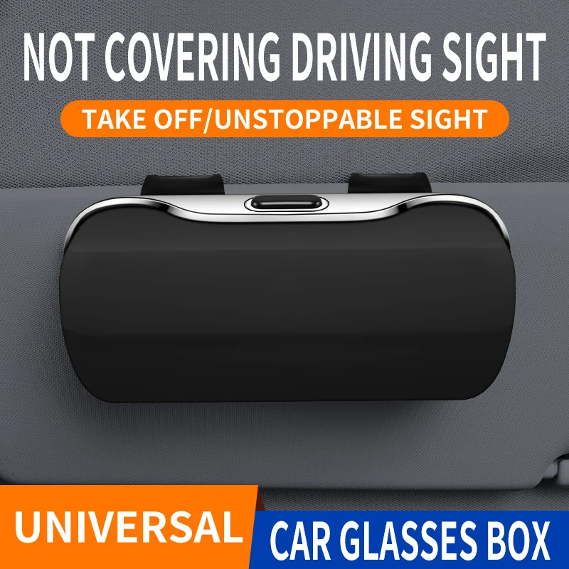 

Multi-Purpose Car Sun Visor Mount: Eyewear Holder with Ticket Compartment