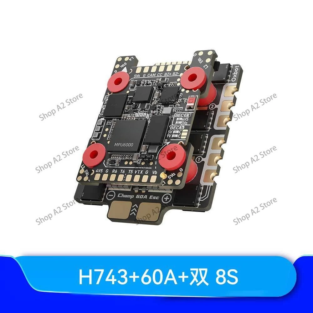 H743 Flight Controller Stack 60A OX32 4in1 ESC Racing Drone FPV System for Quadcopter