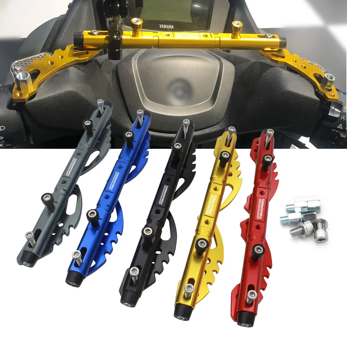 Semspeed 22mm Solid Direction Handvat Balance Bar Beugel Past Voor Suzuki GSXR600 750 1000 250R KATANA HAYABUSA GSXR1300