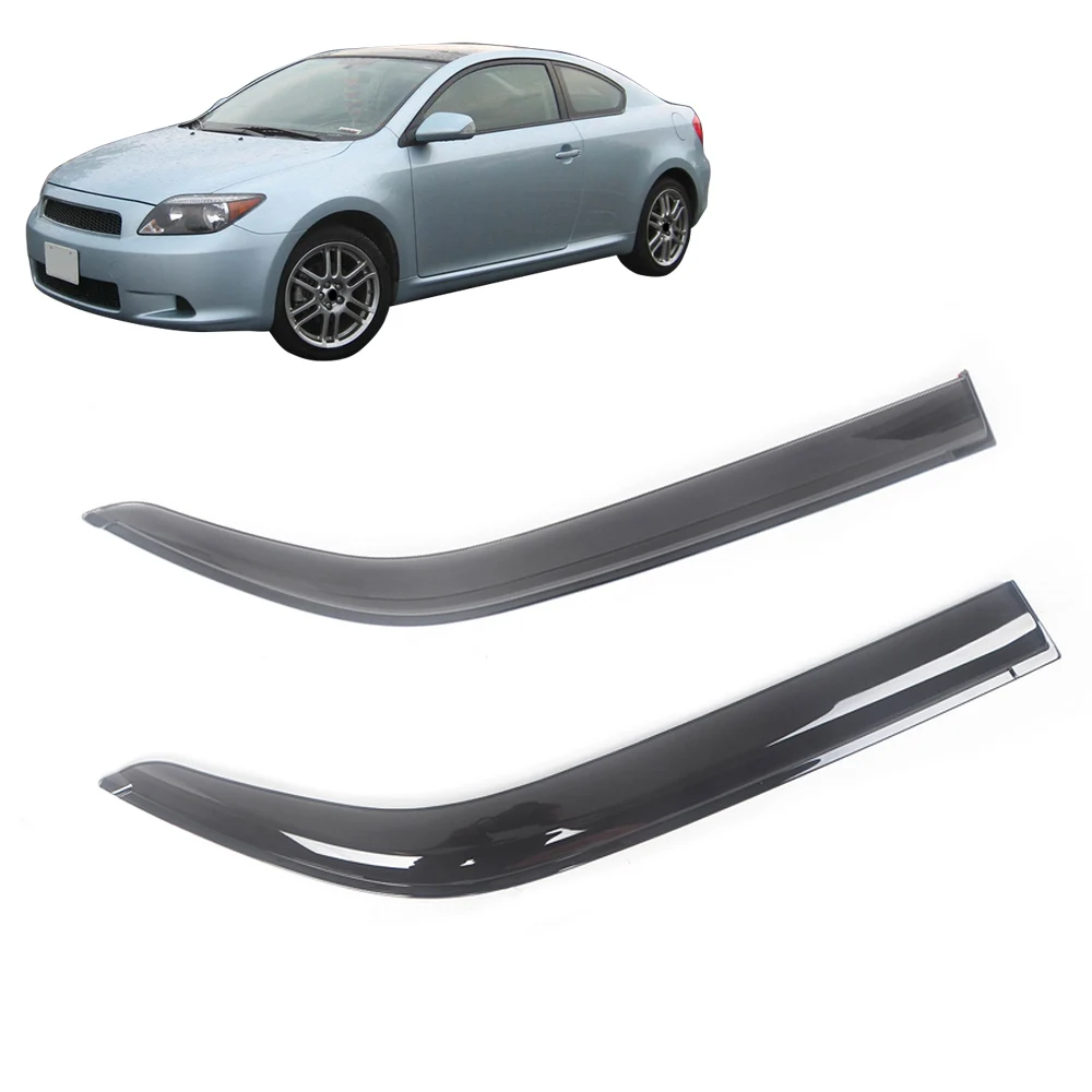 

For Scion TC 2005-2016 Car Side Window Visor Sun Rain Guard Shade Shield Shelter Protector Cover Trim Frame Sticker Accessories