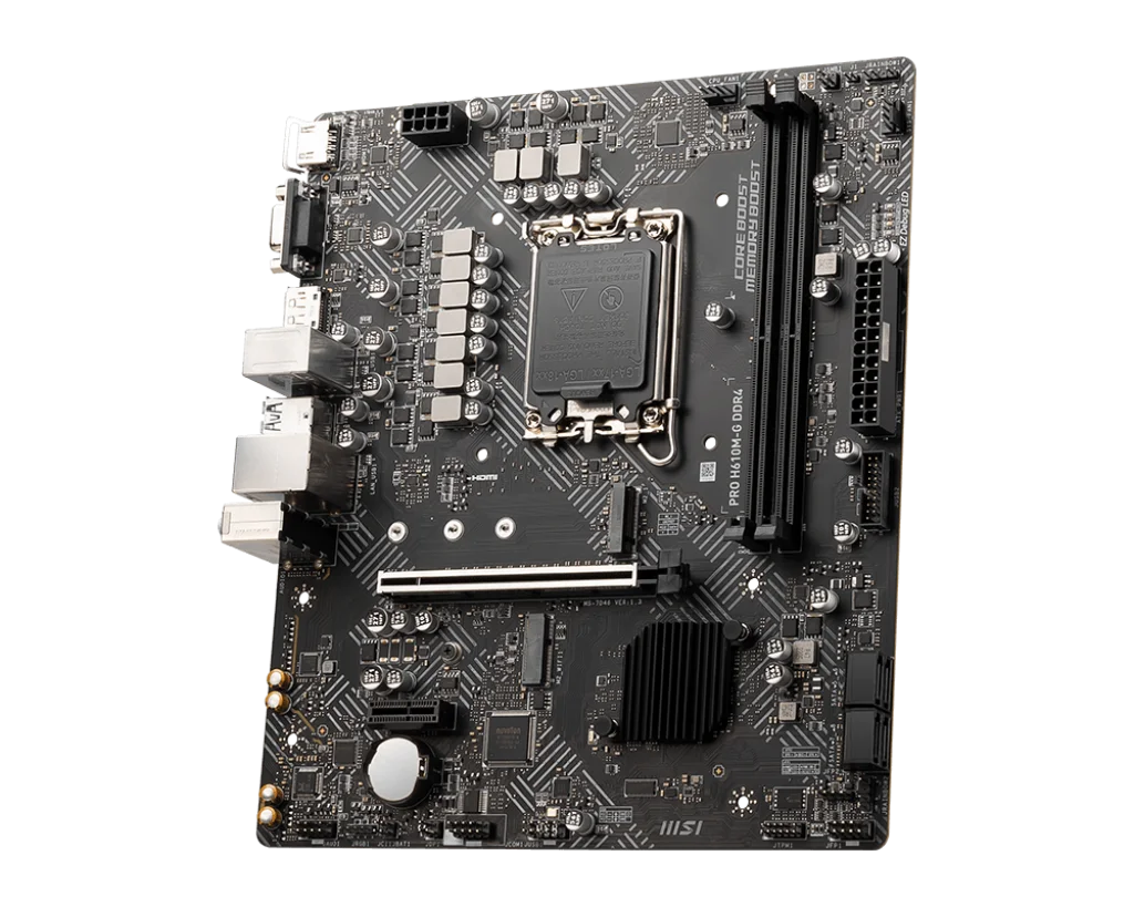 Imagem -04 - Msi-pro Placa-mãe H610m-g Ddr4 Intel H610 Lga 1700 64g Hdmi Pcie 4.0 M.2 Usb 3.2 Suporta Cpu Intel Core de 12ª Geração