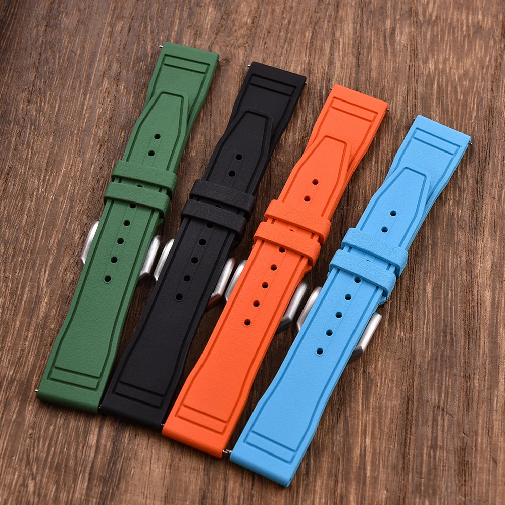 Neue FKM Fluorkautschuk-Bänder – Fkm Rubber Dive Watch Strap 20Mm Bewertung und Preis