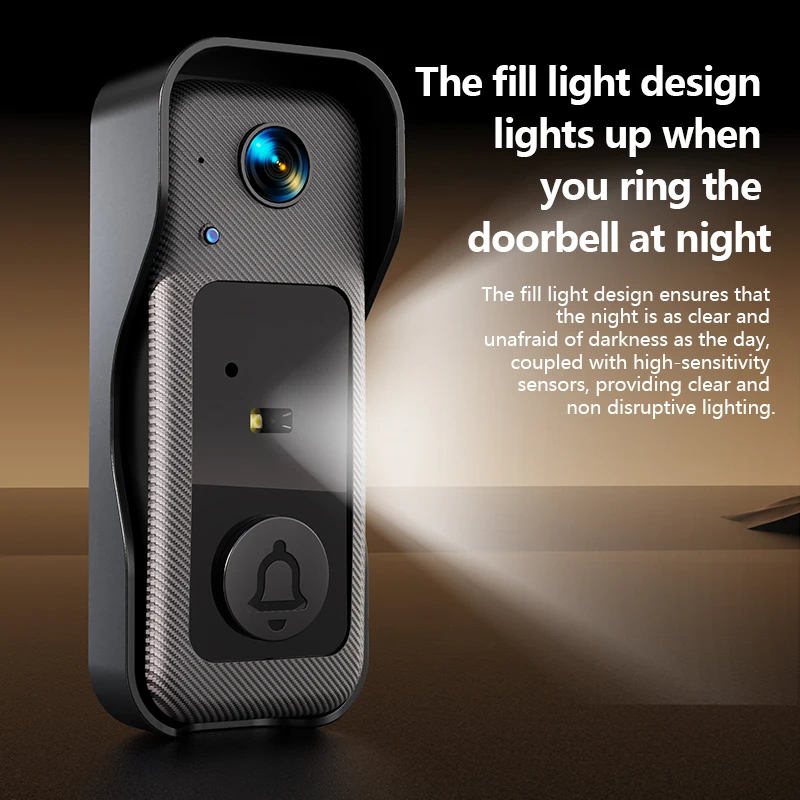 2.4G WiFi Video Intercom 4.3-inch Home Security Smart Doorbell Duplex Intercom Infrared Night Vision Smart Eye Peephole X6
