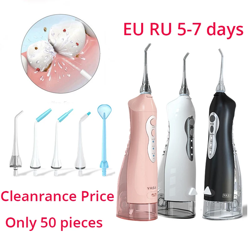 

Oral Irrigator USB Rechargeable Water Flosser Portable Dental Water Jet 230ML Water Tank Waterproof Teeth Cleaner